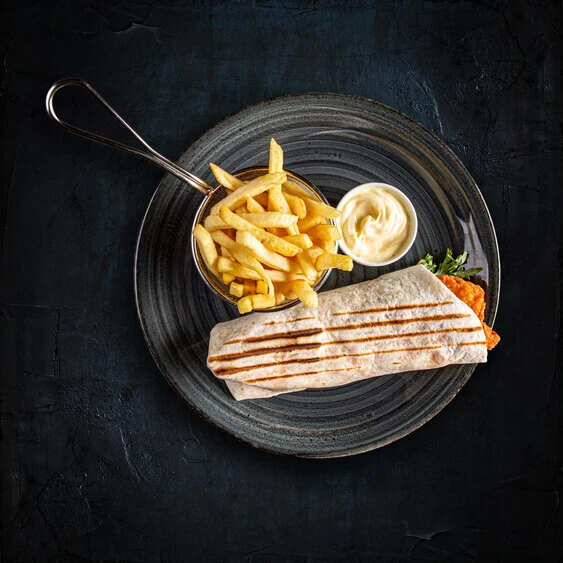 Wrap mit Pommes